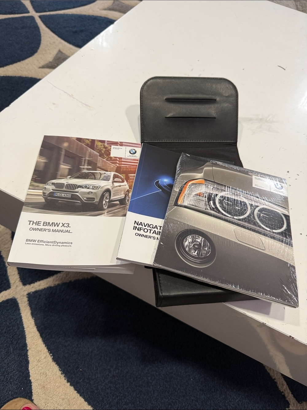 BMW X3 Manuals with Black Leatherette Pouch